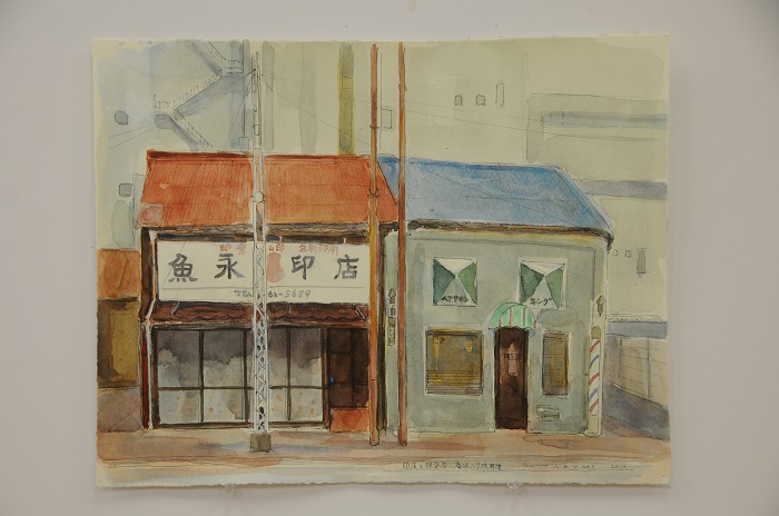印店と理容店・慶徳小学校界隈